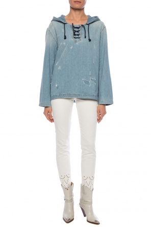 Denim sweatshirt with holes, zdjęcie 2 Denim sweatshirt with holes od Saint Laurent
